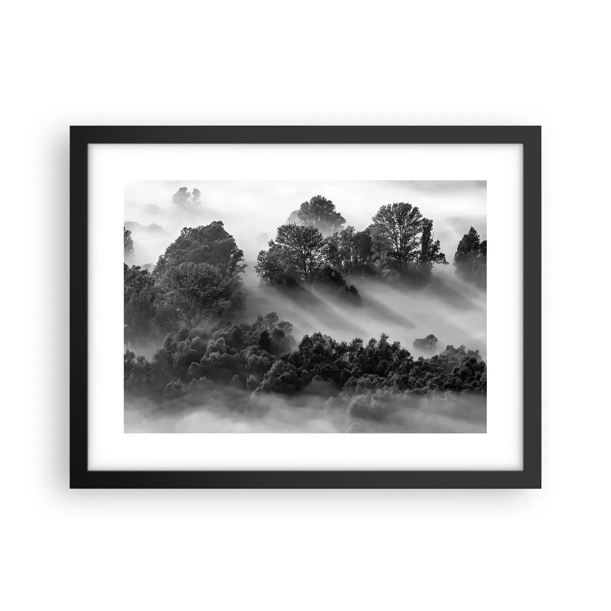 Poster in einem schwarzem Rahmen - Aufstehend aus dem Schlaf - 40x30 cm