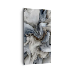 Bild auf Leinwand - Leinwandbild - Stein und Blume - 65x120 cm