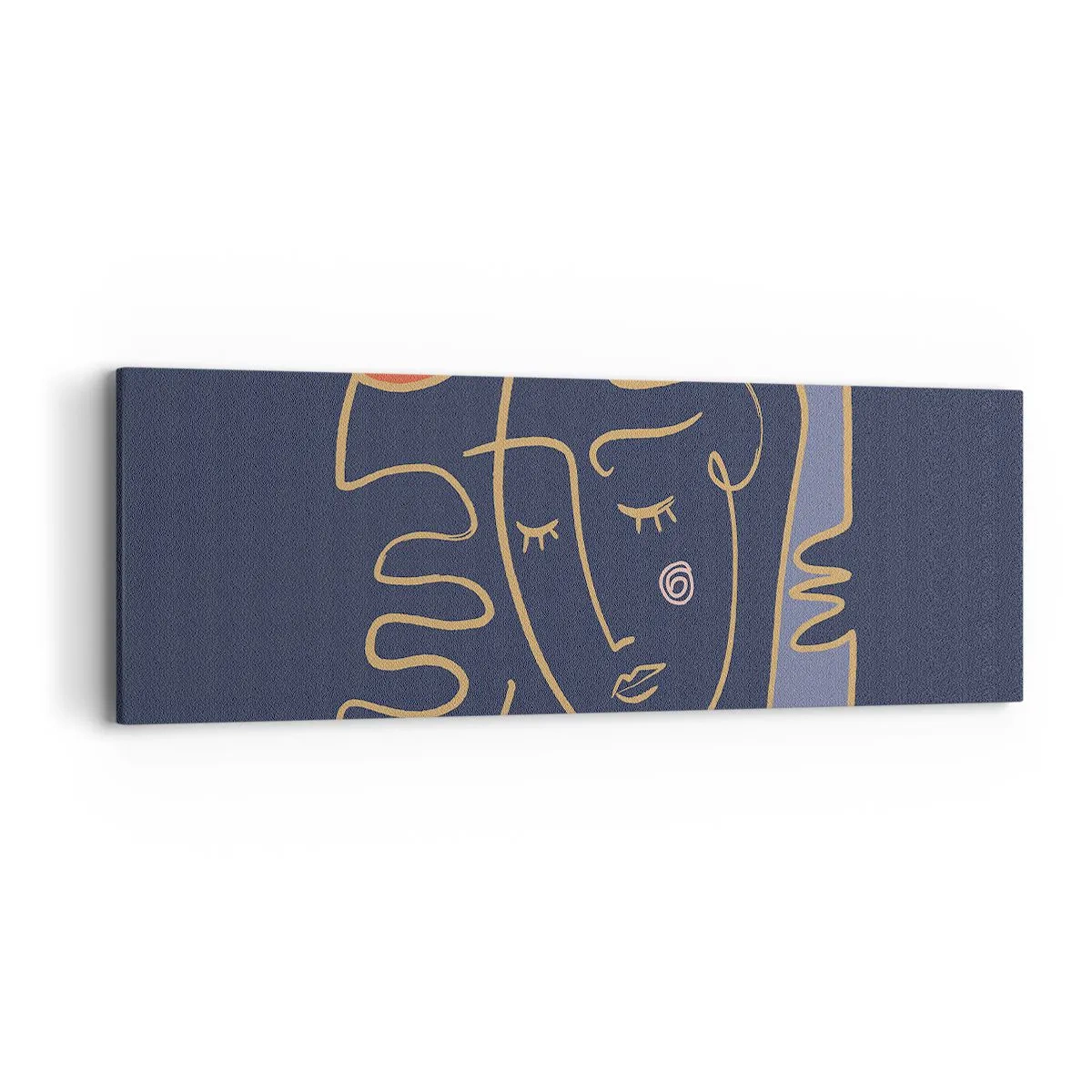 Bild auf Leinwand - Leinwandbild - In Gedanken - 90x30 cm