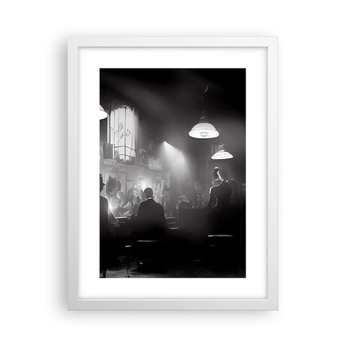 Poster in einem weißen Rahmen - In Jazz-Atmosphäre - 30x40 cm
