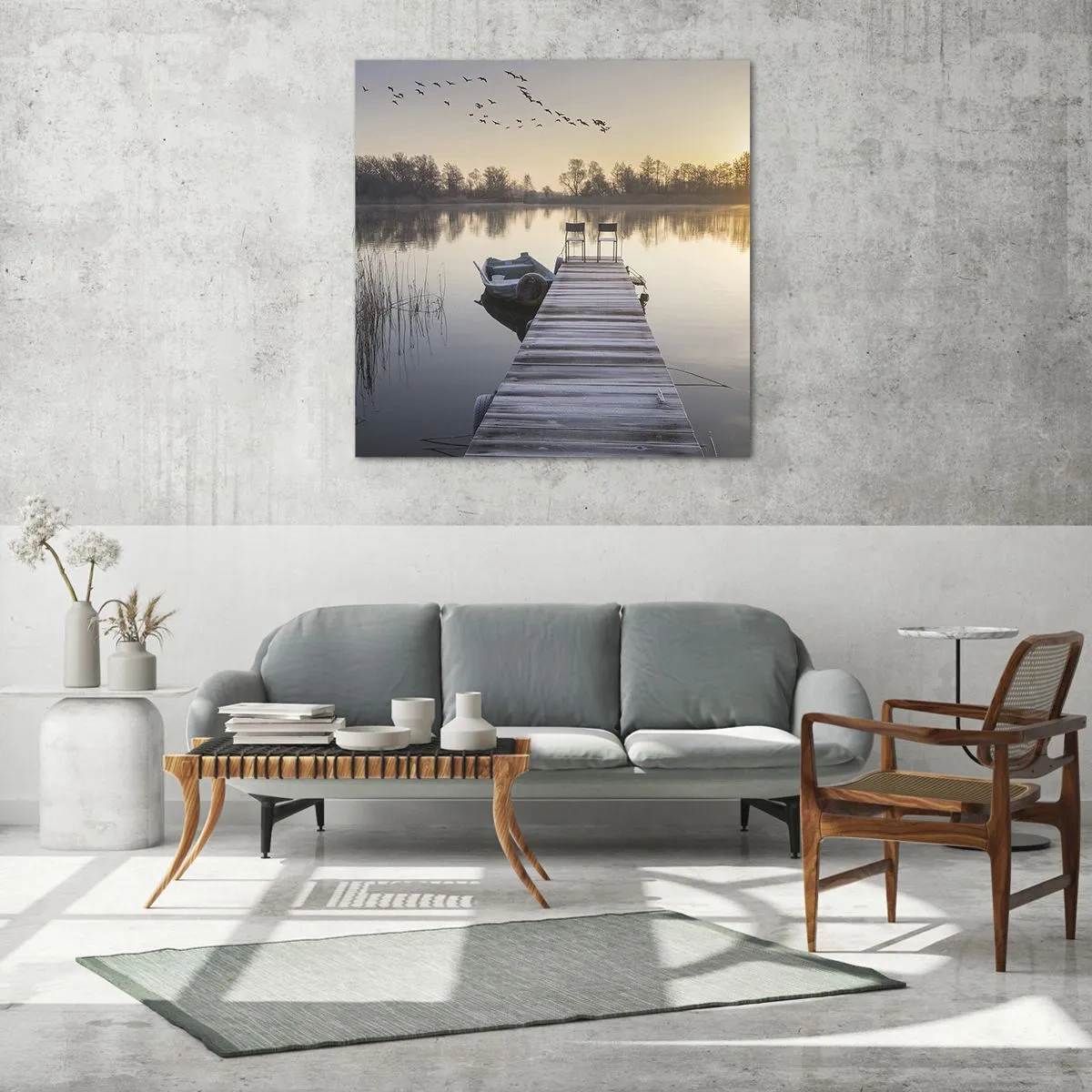 Glasbild - Bild auf glas - Ich komme nach einiger Zeit zurück - 50x50 cm