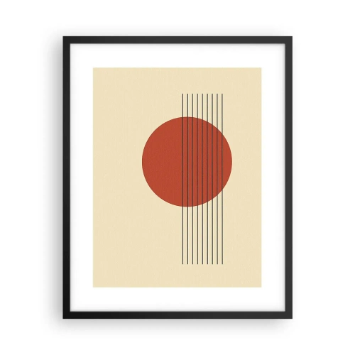 Poster in einem schwarzem Rahmen - Immer wieder und weiter - 40x50 cm