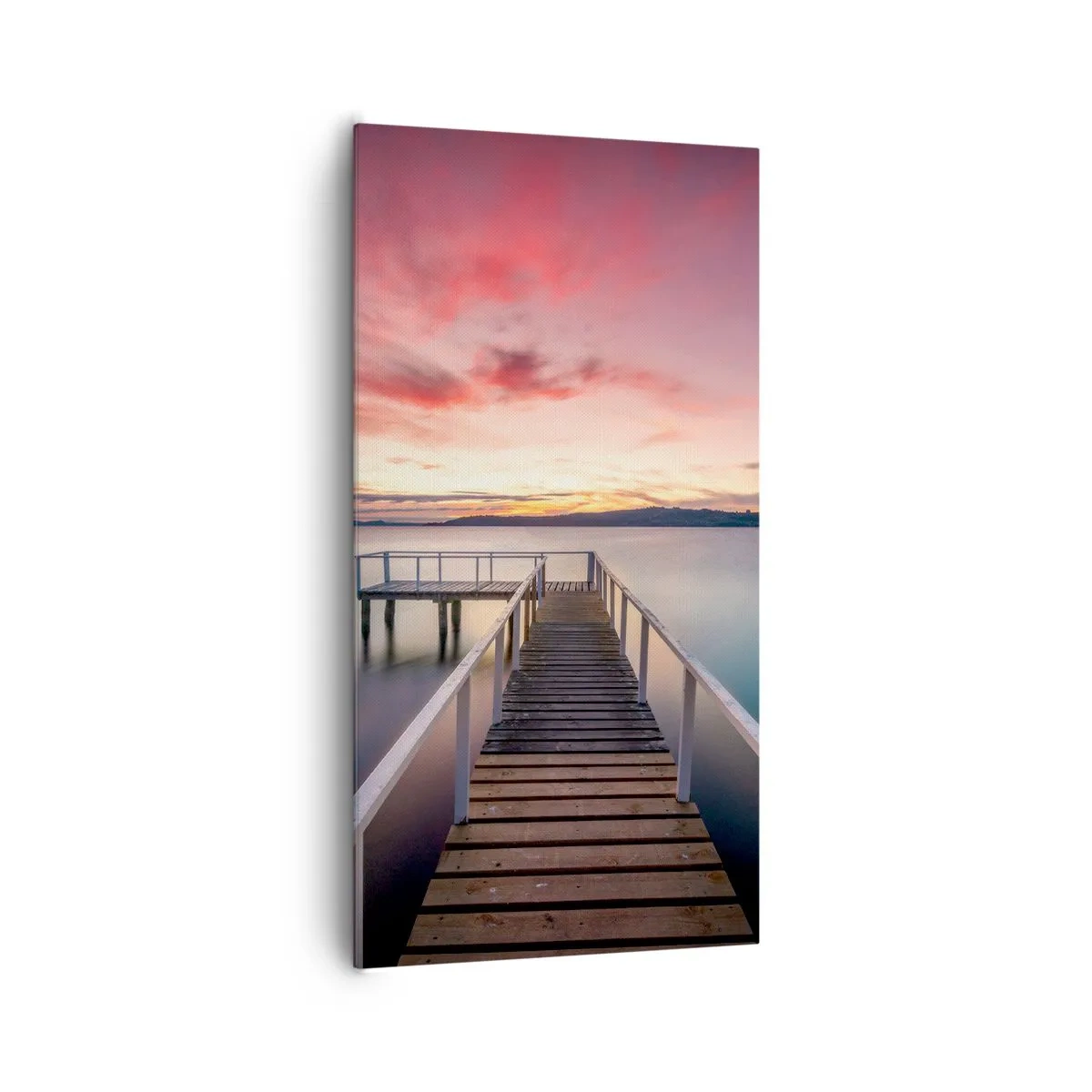 Bild auf Leinwand - Leinwandbild - Die sanfte Flamme des Abends - 65x120 cm