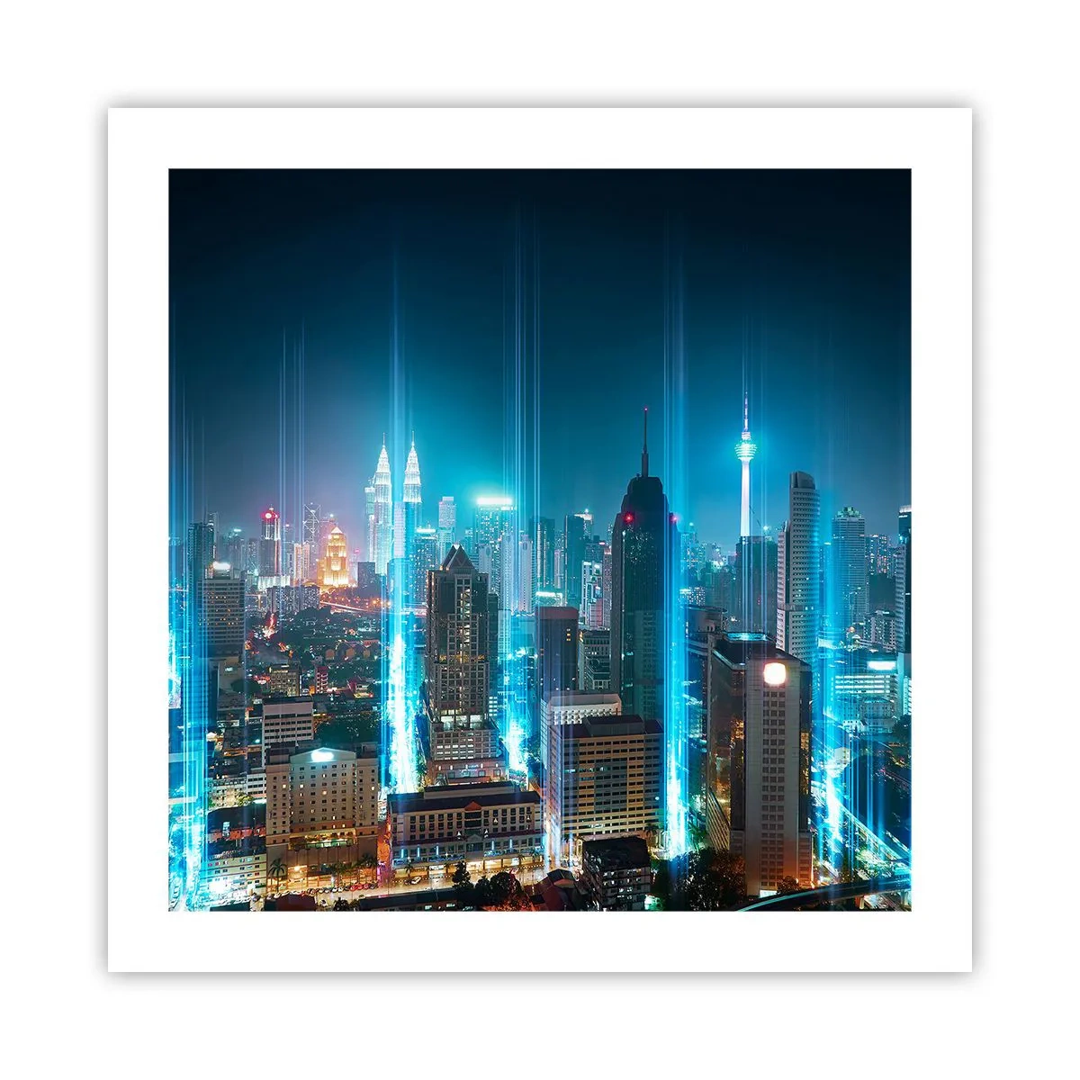 Poster - Auf Berliner Art gegen den Himmel - 50x50 cm