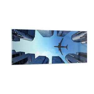 Glasbild - Bild auf glas - Der Blick aus der Glasschlucht - 100x40 cm