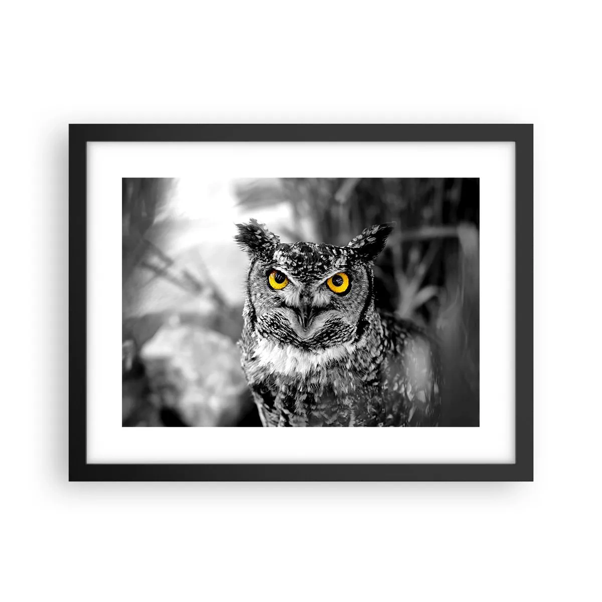 Poster in einem schwarzem Rahmen - Nichts wird sich verstecken - 40x30 cm