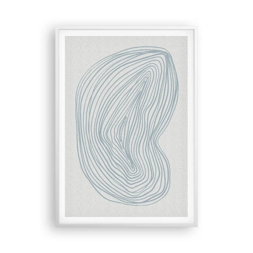 Poster in einem weißen Rahmen - Das Lächeln der Wassertropfen - 70x100 cm