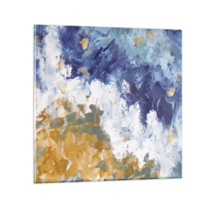 Glasbild - Bild auf glas - Tanz der Naturelemente - 60x60 cm