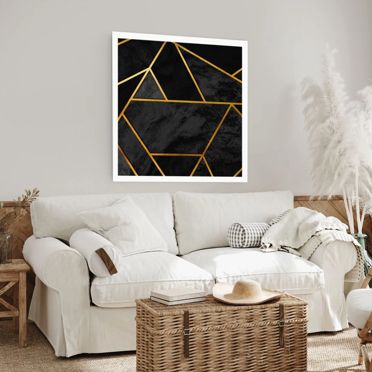 Poster - Dunkelheit und Glanz - 60x60 cm