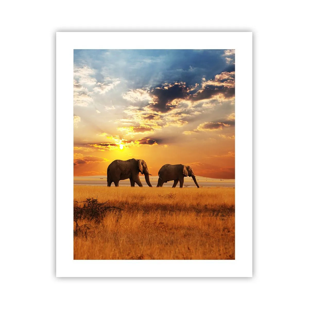 Poster - Familienspaziergang - 40x50 cm