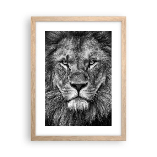 Poster in einem Rahmen aus heller Eiche - Im Krönungsgewand - 30x40 cm