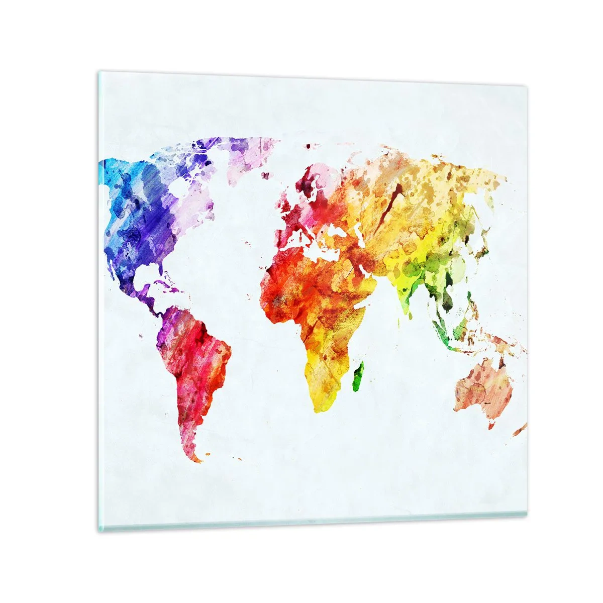 Glasbild - Bild auf glas - Alle Farben der Welt - 30x30 cm