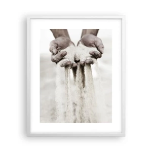 Poster in einem weißen Rahmen - Mit diesen Händen… - 40x50 cm