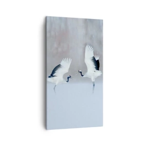 Bild auf Leinwand - Leinwandbild - Tanz im Nebel - 45x80 cm