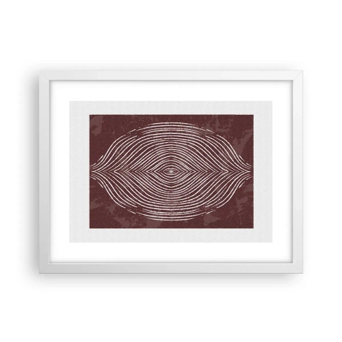 Poster in einem weißen Rahmen - Der Raum spricht - 40x30 cm