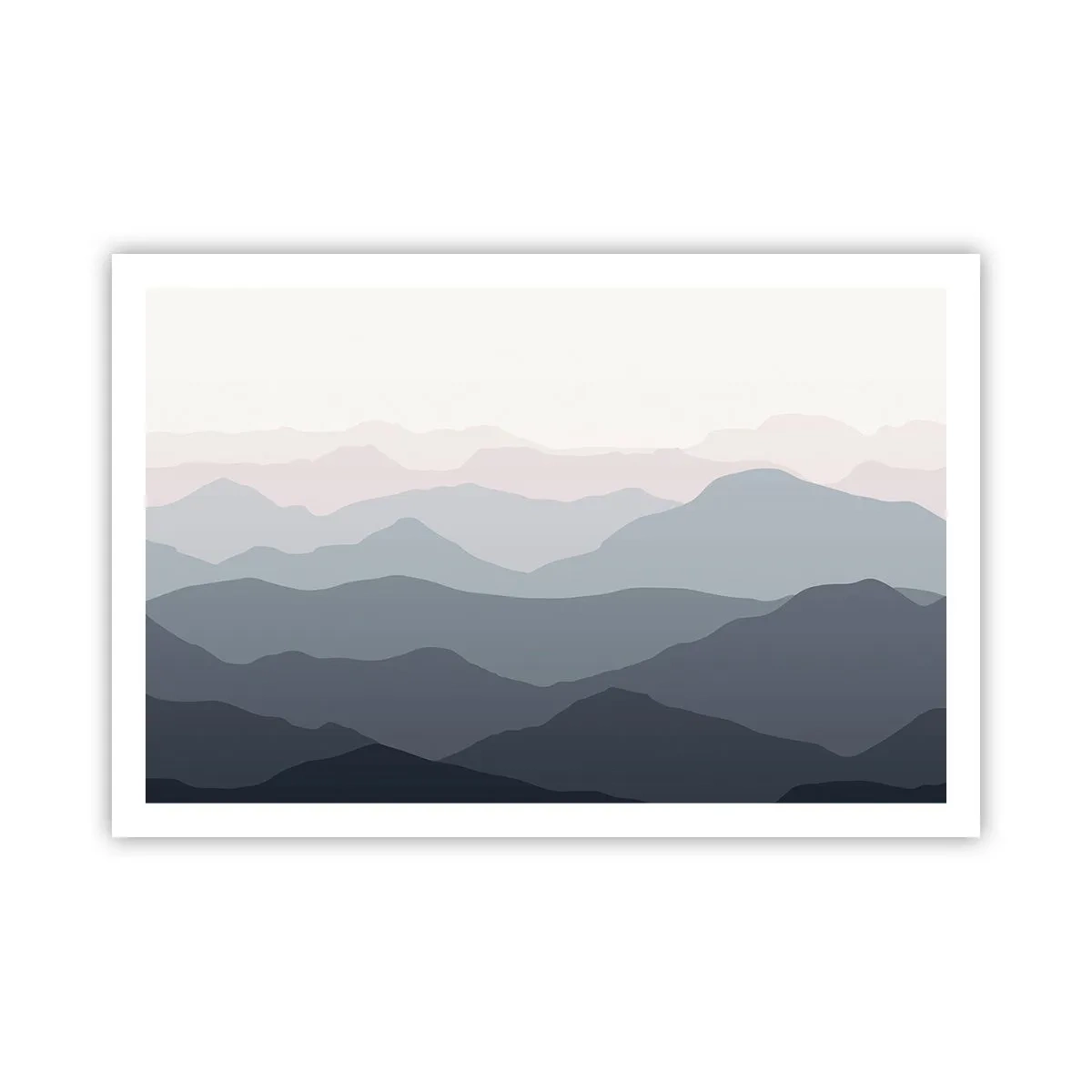 Poster - Wellen der Berge - 91x61 cm