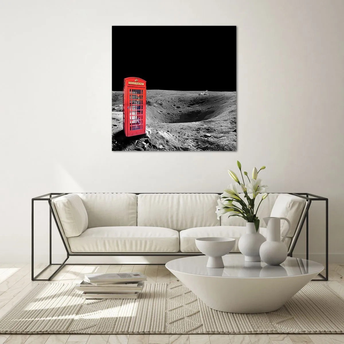Glasbild - Bild auf glas - Ein kosmischer Witz - 70x70 cm