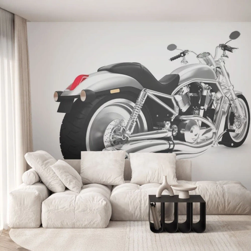 Selbstklebende Fototapete Deluxe Sticker - Ein Sammlertraum - Automobil, Motorrad, Zerhacker - 250x175 cm