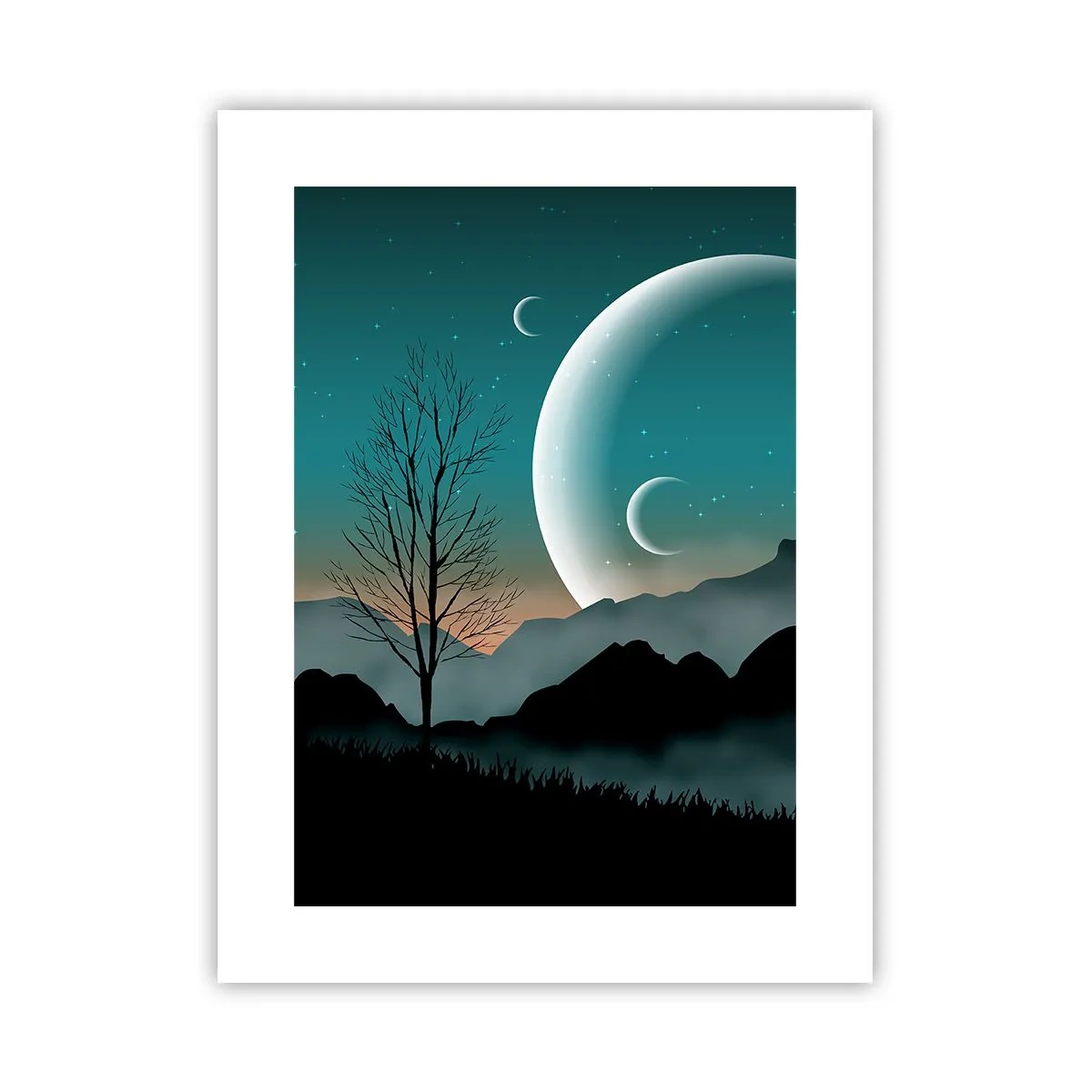 Poster - Karneval in der Sternenacht - 30x40 cm