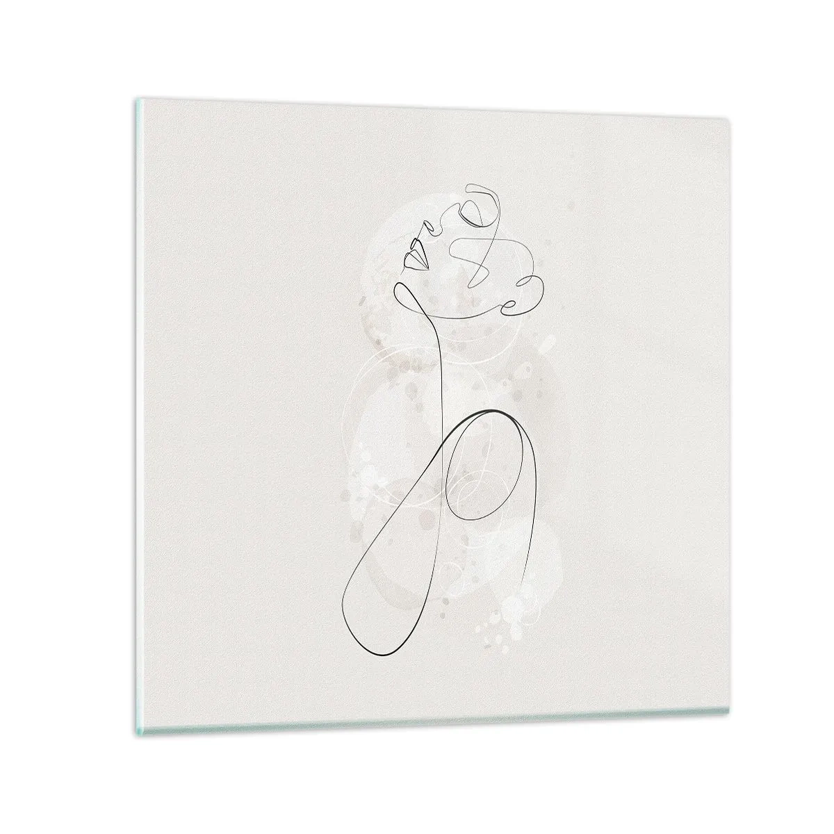 Glasbild - Bild auf glas - Die Spirale der Schönheit - 70x70 cm