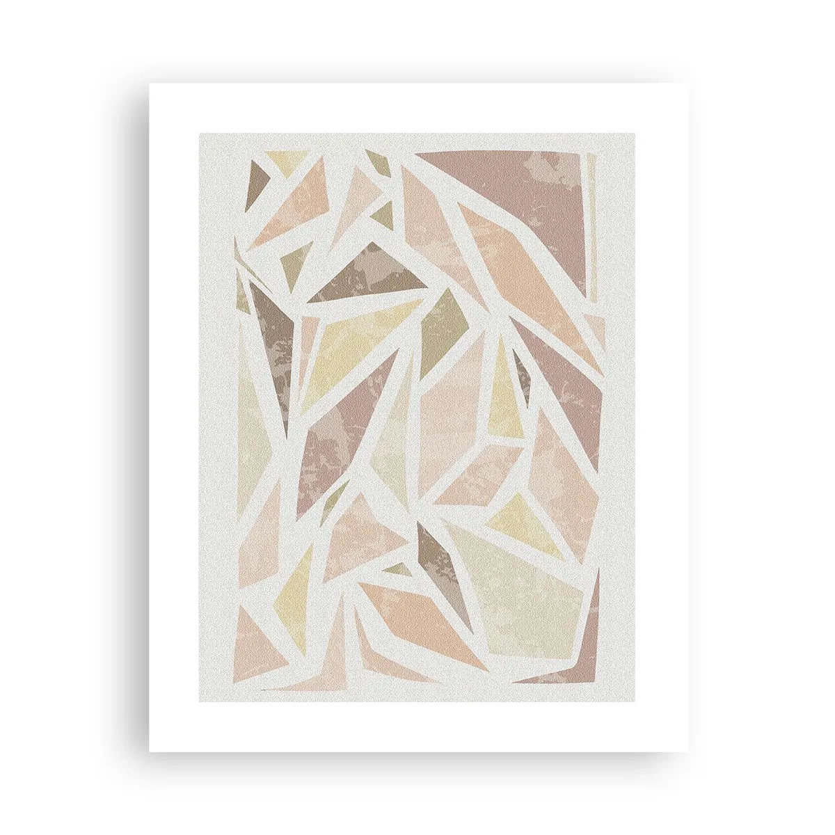 Poster - Buntglas-Komposition - 40x50 cm