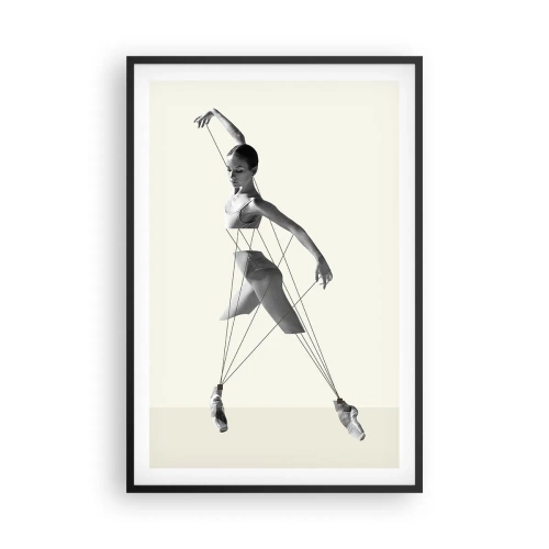 Poster in einem schwarzem Rahmen - Im Theater der Welt - 61x91 cm