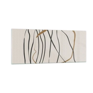 Glasbild - Bild auf glas - Komposition – Looptanz - 100x40 cm