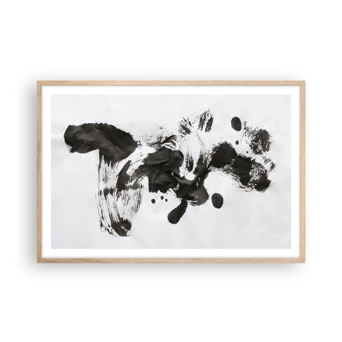 Poster in einem Rahmen aus heller Eiche - Obwohl das Wahnsinn ist, steckt darin eine Methode? - 91x61 cm