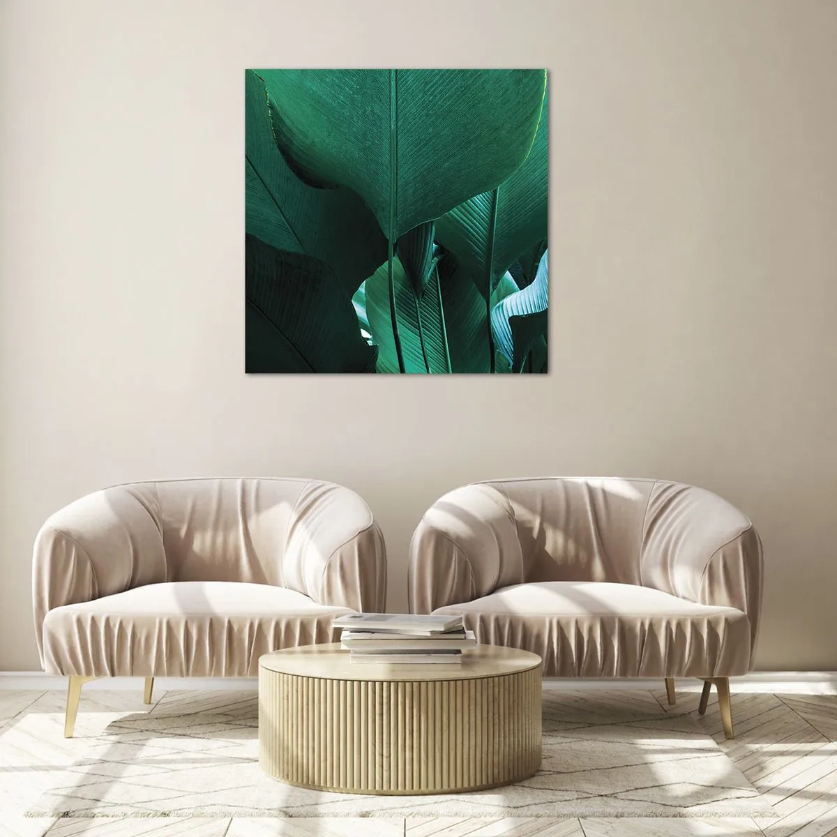 Glasbild - Bild auf glas - Dem Licht zugewandt - 50x50 cm