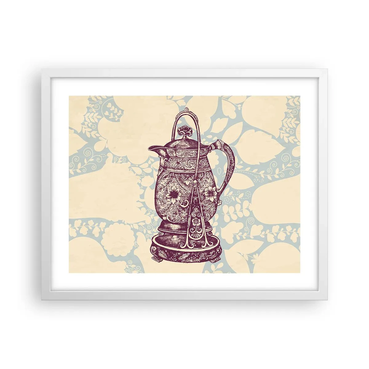 Poster in einem weißen Rahmen - Schönheit des Alltags - 50x40 cm