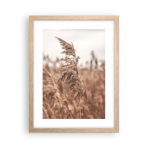 Poster in einem Rahmen aus heller Eiche - Auf den Feldern ist es schon Herbst - 30x40 cm