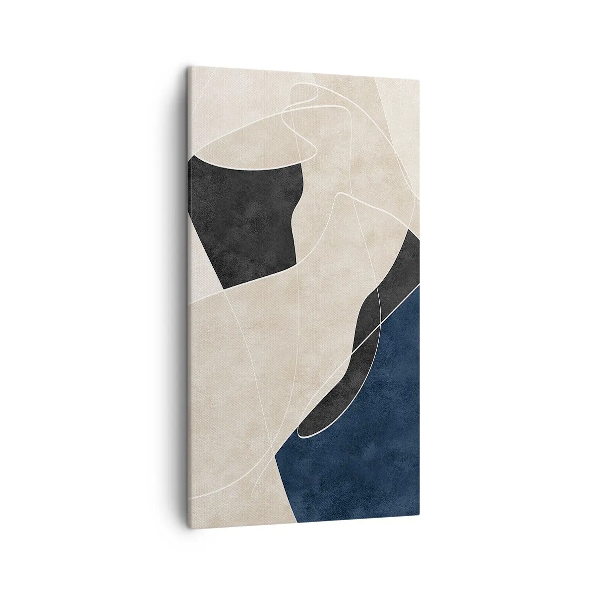 Bild auf Leinwand - Leinwandbild - Abstrakte Komposition – Farbkontrast - 45x80 cm