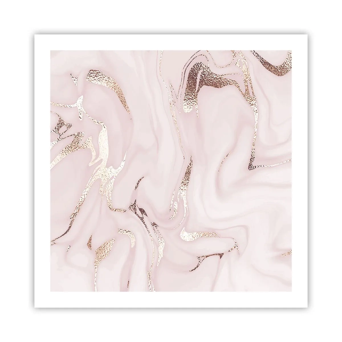 Poster - In einem rosa Schal - 60x60 cm