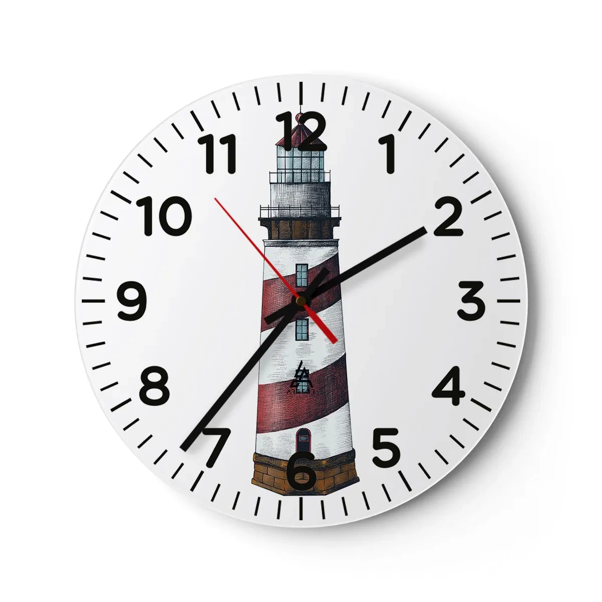 Wanduhr - Glasuhr - Immer auf der Hut - 40x40 cm