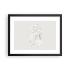 Poster in einem schwarzem Rahmen - Die Spirale der Schönheit - 40x30 cm