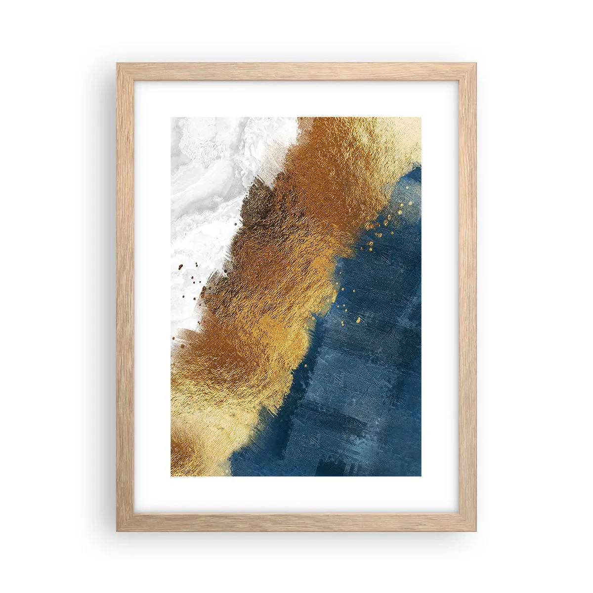 Poster in einem Rahmen aus heller Eiche - Farben des Sommers - 30x40 cm