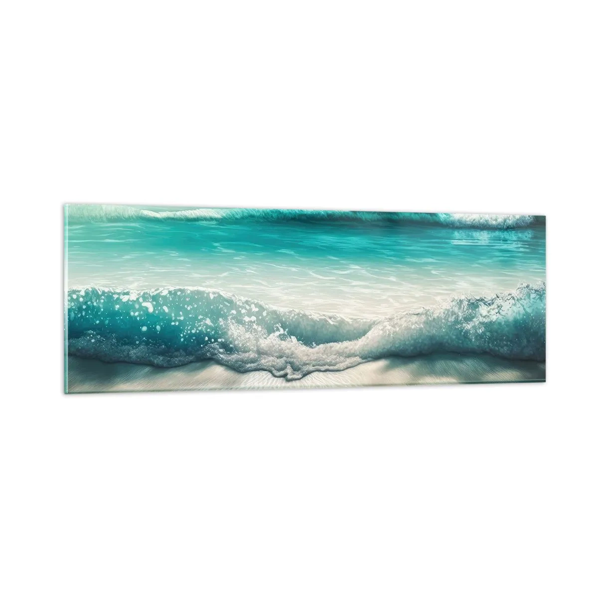 Glasbild - Bild auf glas - Frieden des Ozeans - 90x30 cm