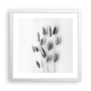 Poster in einem weißen Rahmen - Eure flauschige Grashoheit - 40x40 cm