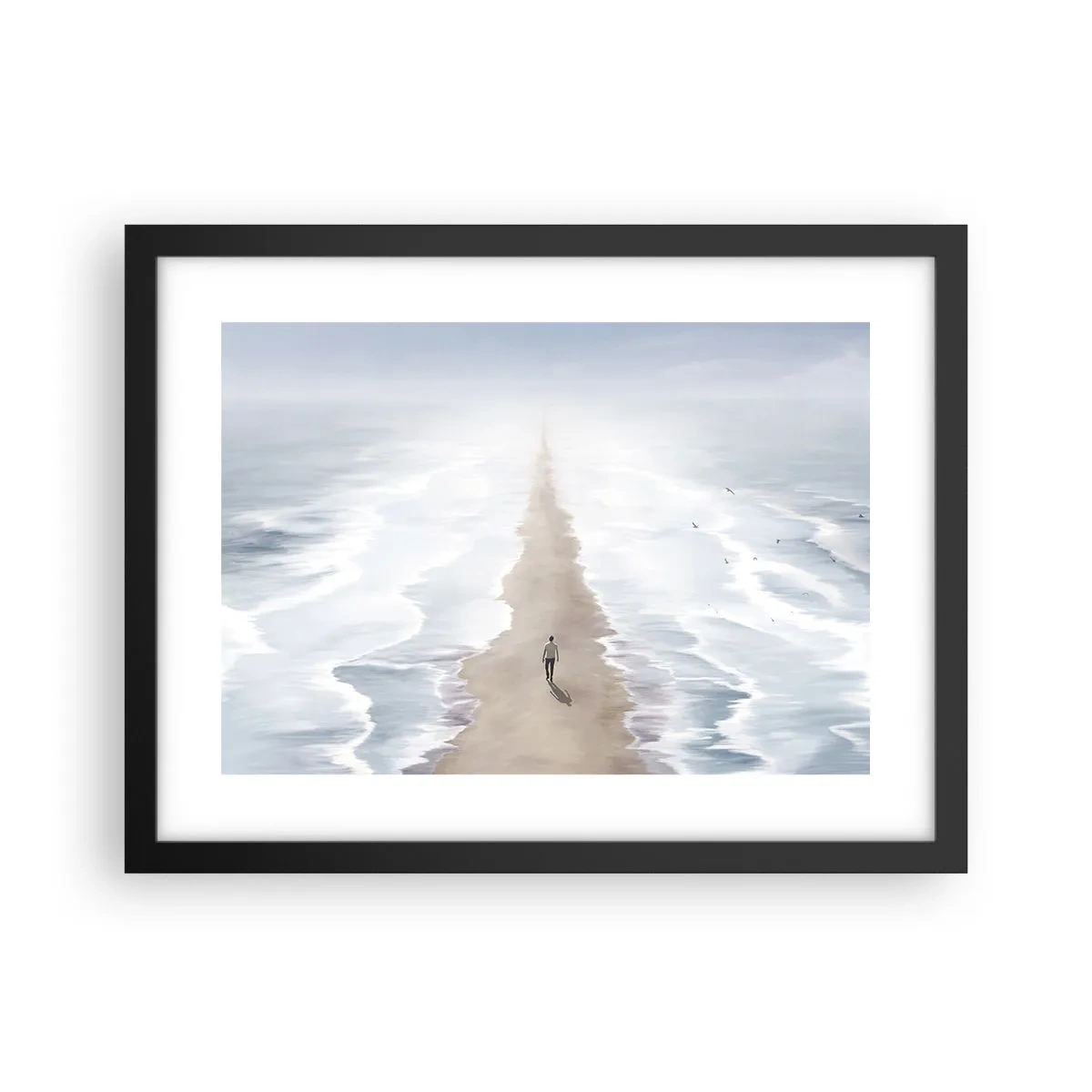 Poster in einem schwarzem Rahmen - Glänzende Zukunft - 40x30 cm