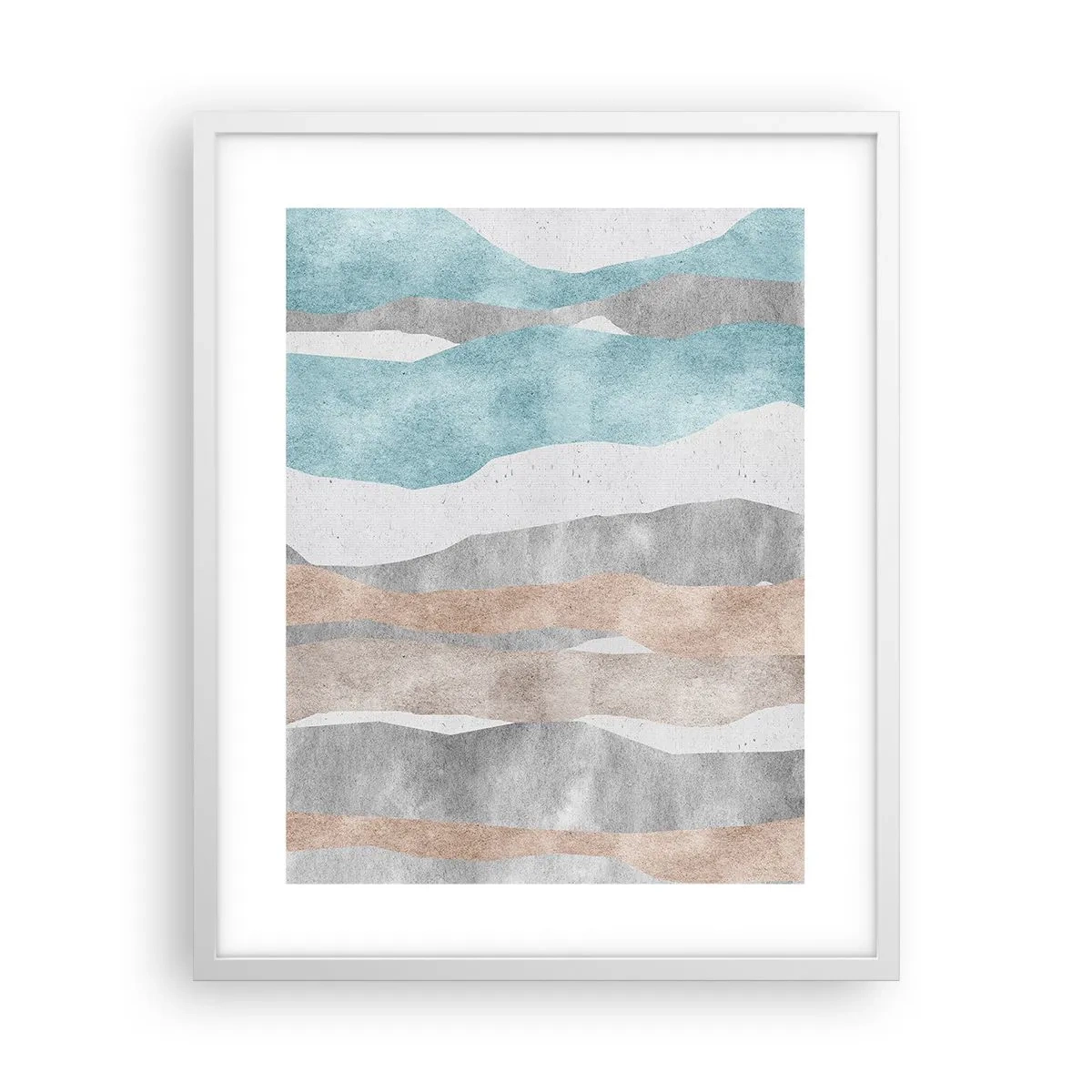 Poster in einem weißen Rahmen - Studie über Nähe - 40x50 cm