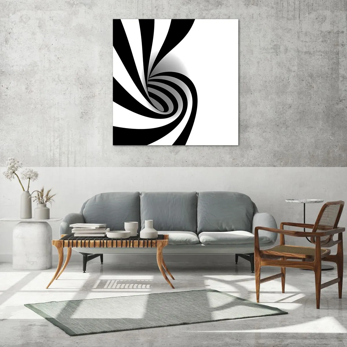 Glasbild - Bild auf glas - Und doch dreht es sich - 40x40 cm