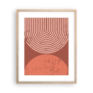 Poster in einem Rahmen aus heller Eiche - Enge Beziehung - 40x50 cm