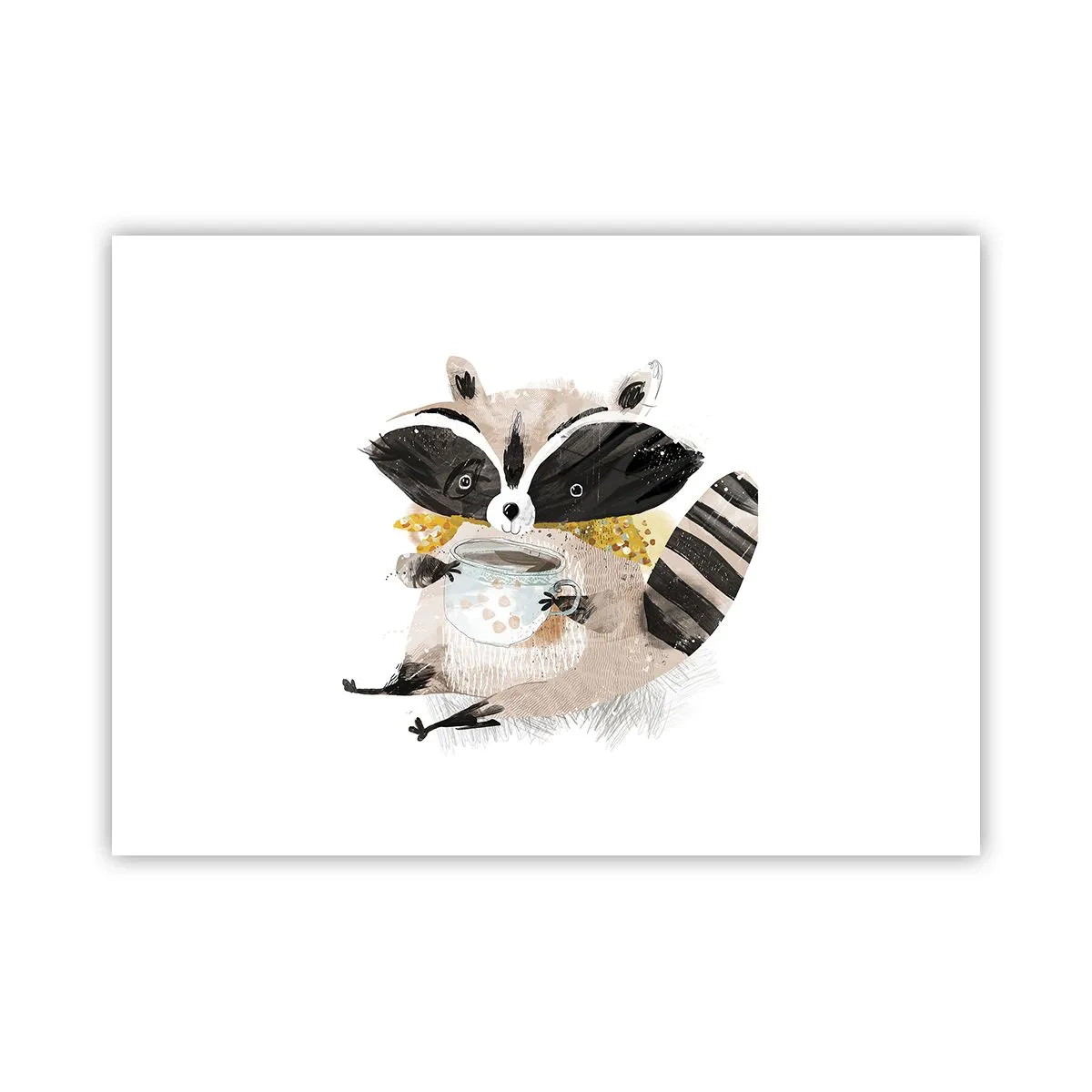 Poster - Mein Freund der Waschbär - 70x50 cm