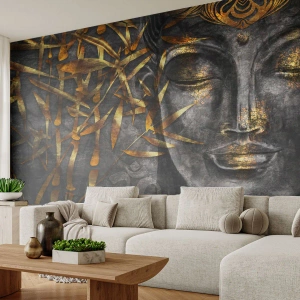 Fototapete Premium Sand - Fühle den Frieden - Buddha, Kultur, Asien - 250x175 cm