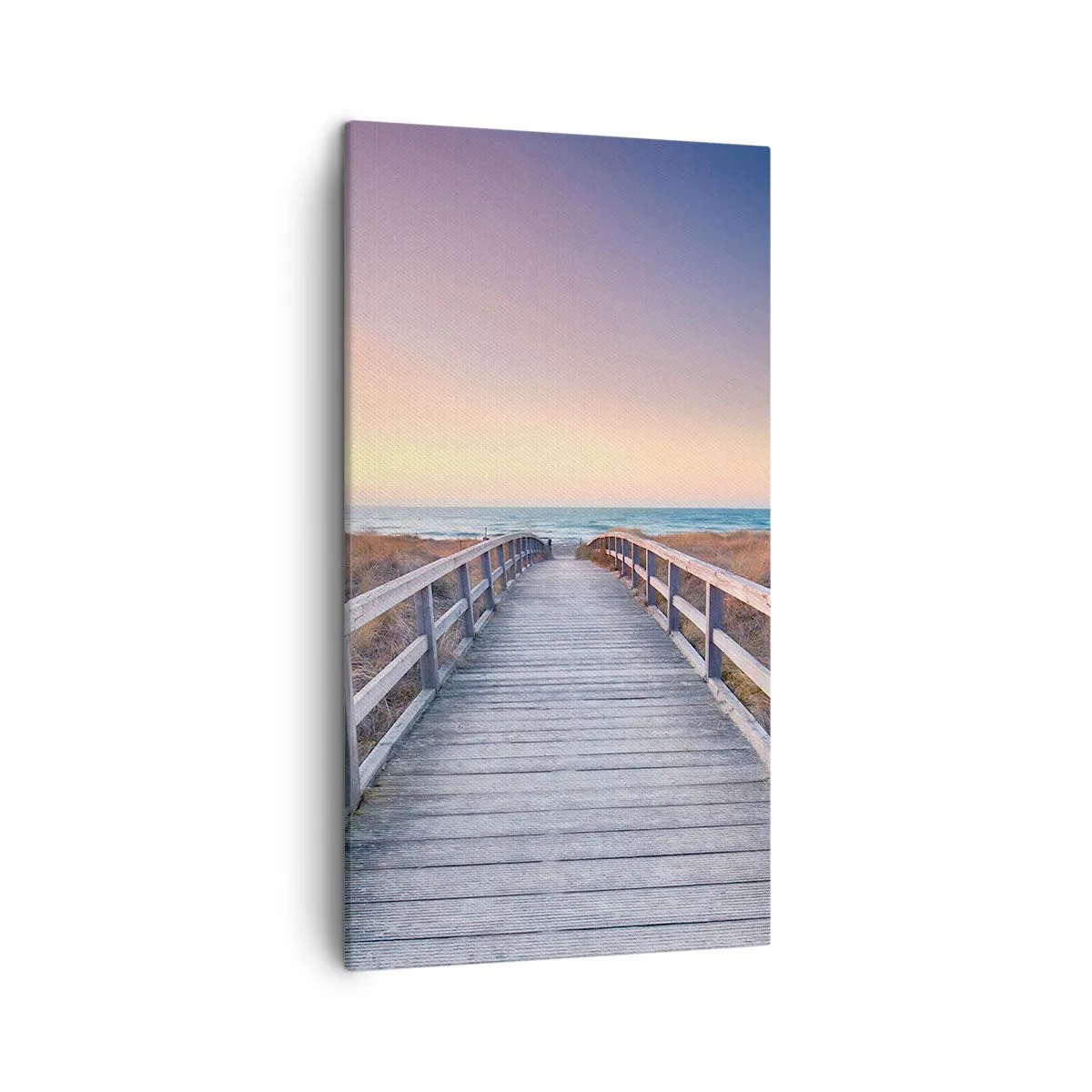 Bild auf Leinwand - Leinwandbild - Baltische Abend-Aurora - 45x80 cm