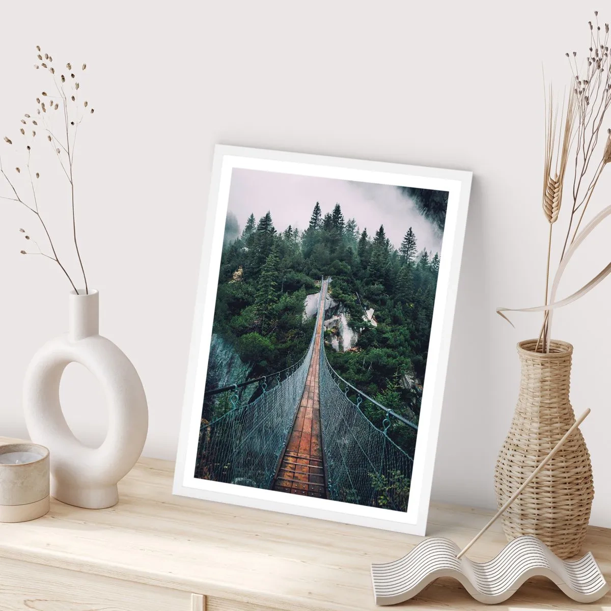 Poster in einem weißen Rahmen - Nur für Überflieger - 70x100 cm