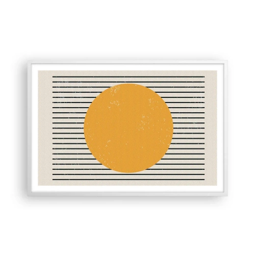 Poster in einem weißen Rahmen - Die Kraft der Einfachheit - 91x61 cm