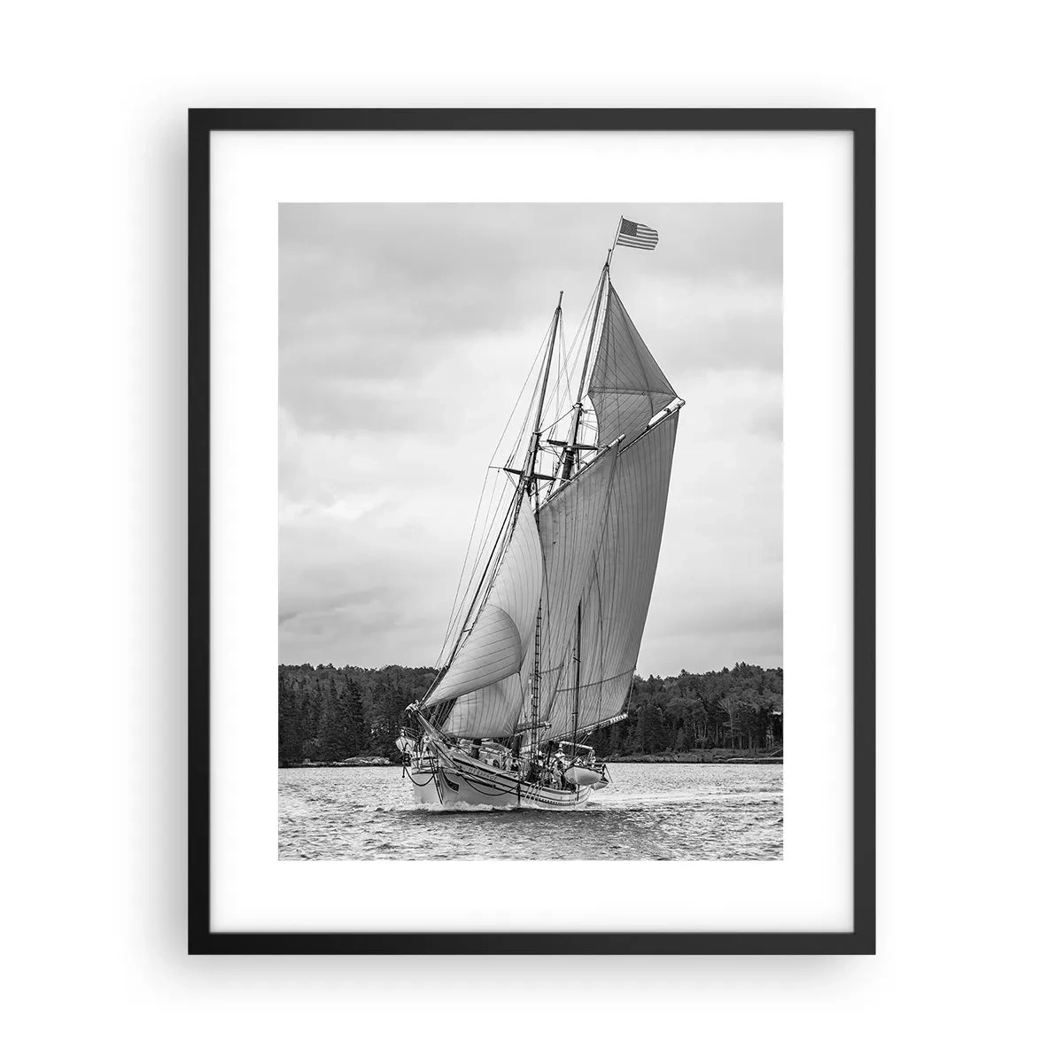 Poster in einem schwarzem Rahmen - Brüder des Windes - 40x50 cm