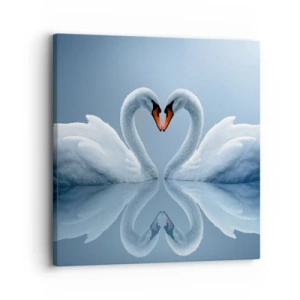Bild auf Leinwand - Leinwandbild - Zeit für die Liebe - 30x30 cm
