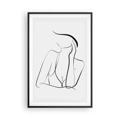 Poster in einem schwarzem Rahmen - Auf der Traumwelle - 61x91 cm
